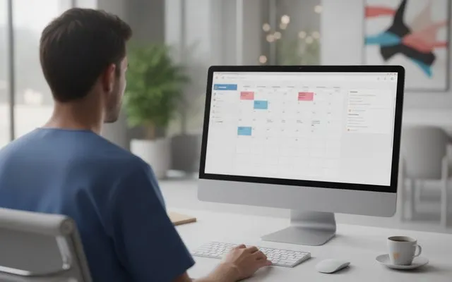 Clinic calendar synced with AI agents