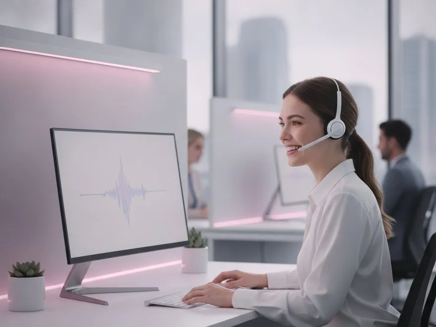 AI voice agent at work